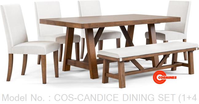 COS-CANDICE DINING SET (1+4+1)